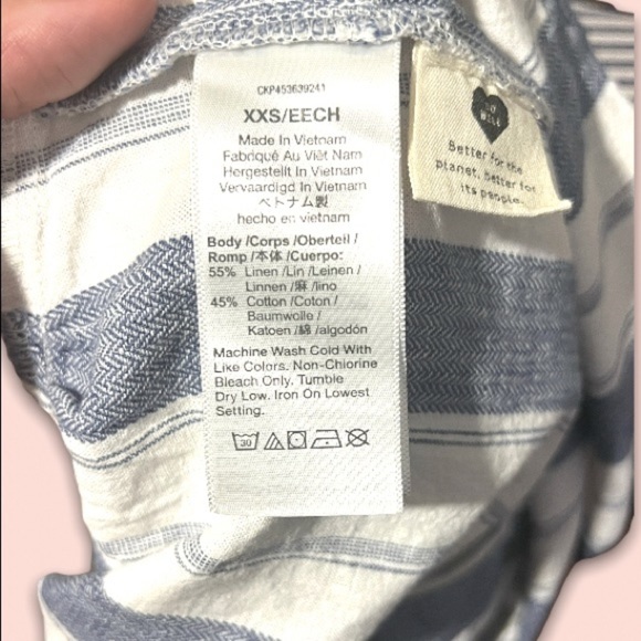 Madewell Striped Tie-Strap V-Neck Cover-Up Jumpsuit - Picture 9 of 9